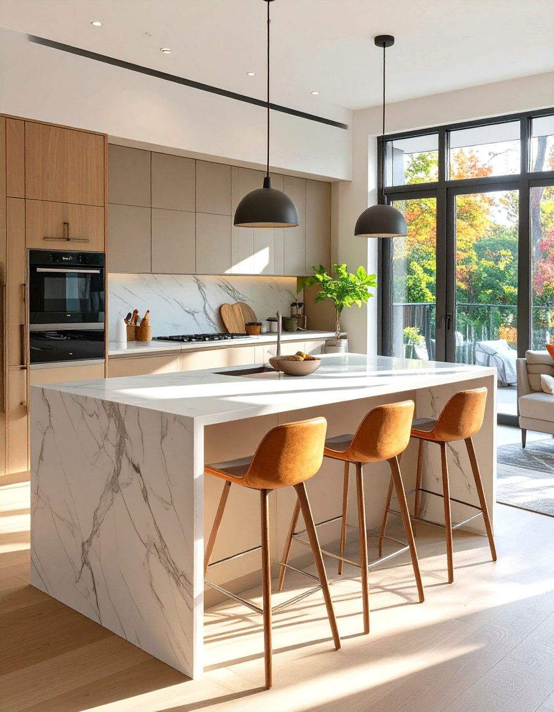 The Peninsula as a Room Divider - 30 small open kitchen design ideas