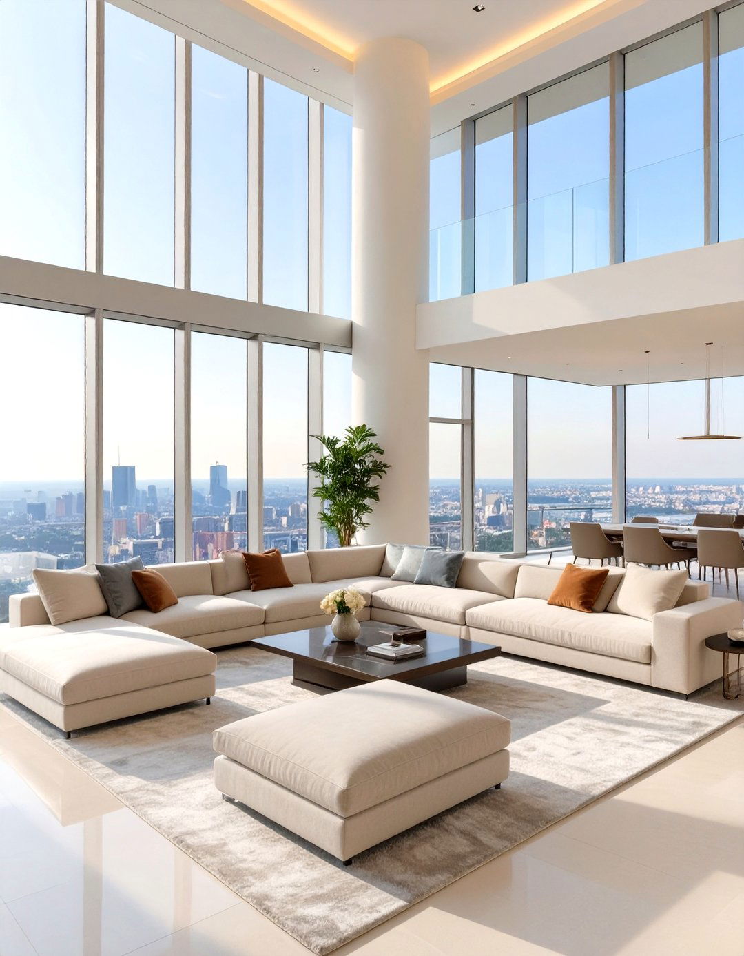 The Penthouse Panorama Living Room - 30 luxury living room ideas