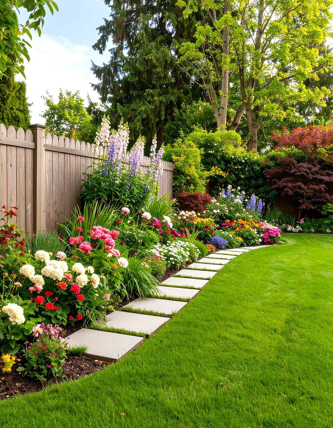 The Perennial Border with a Grass Backdrop - 30 layout perennial flower garden design plans ideas