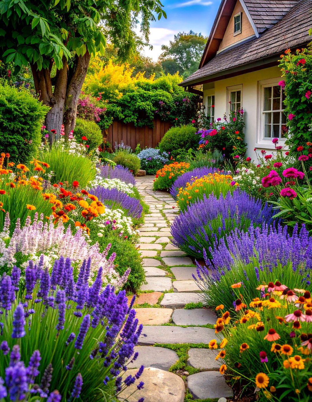 The Perennial Focused Cottage Garden - 30 landscape design cost ideas