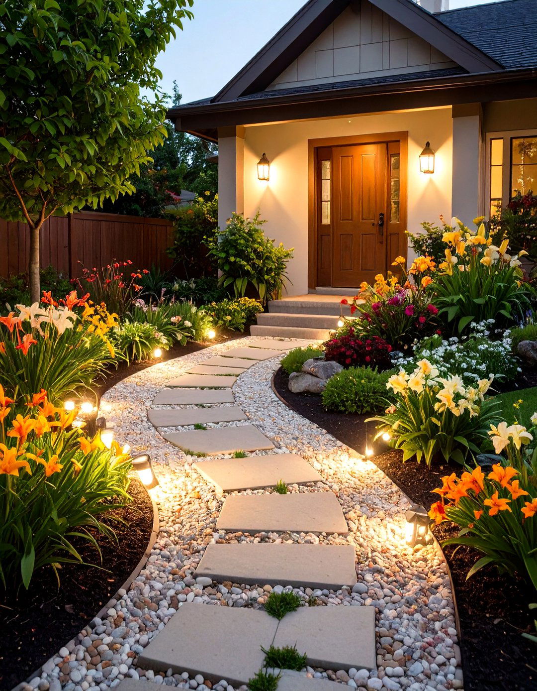 The Perennial Pathway Front Yard - 30 front yard landscaping ideas on a budget