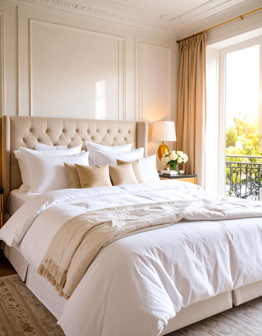The Perfectly Undone Bed - 30 parisian interior design ideas