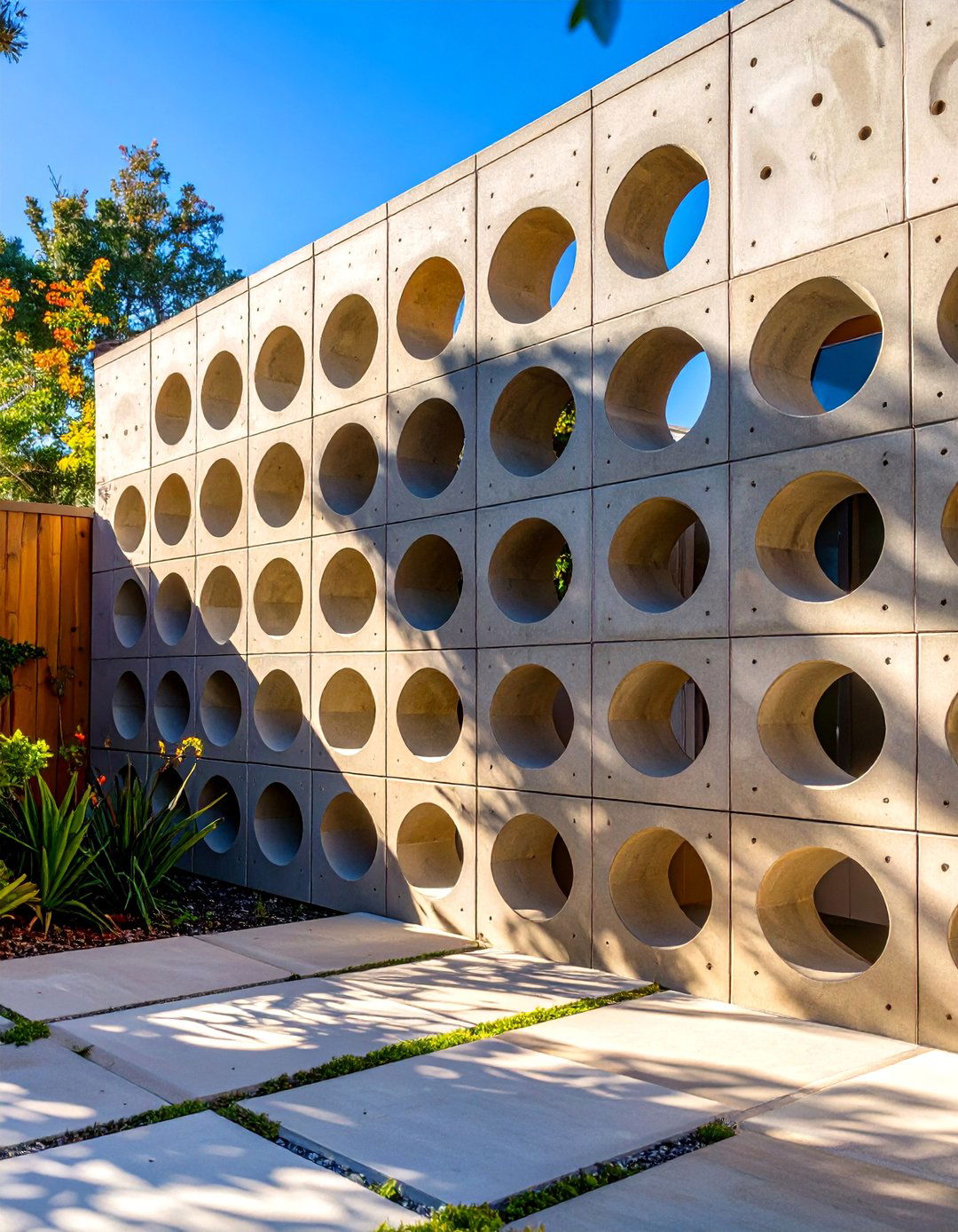 The Perforated Breeze Block Wall - 30 backyard wall ideas
