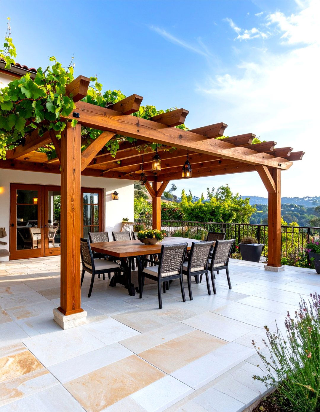 The Pergola Canopy Grape Trellis - 30 easy backyard grape vine trellis designs
