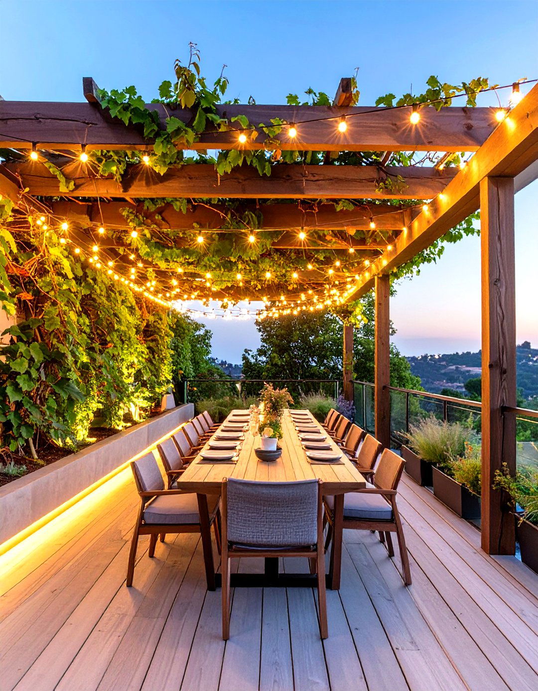 The Pergola Covered Dining Haven - 30 elevated deck ideas