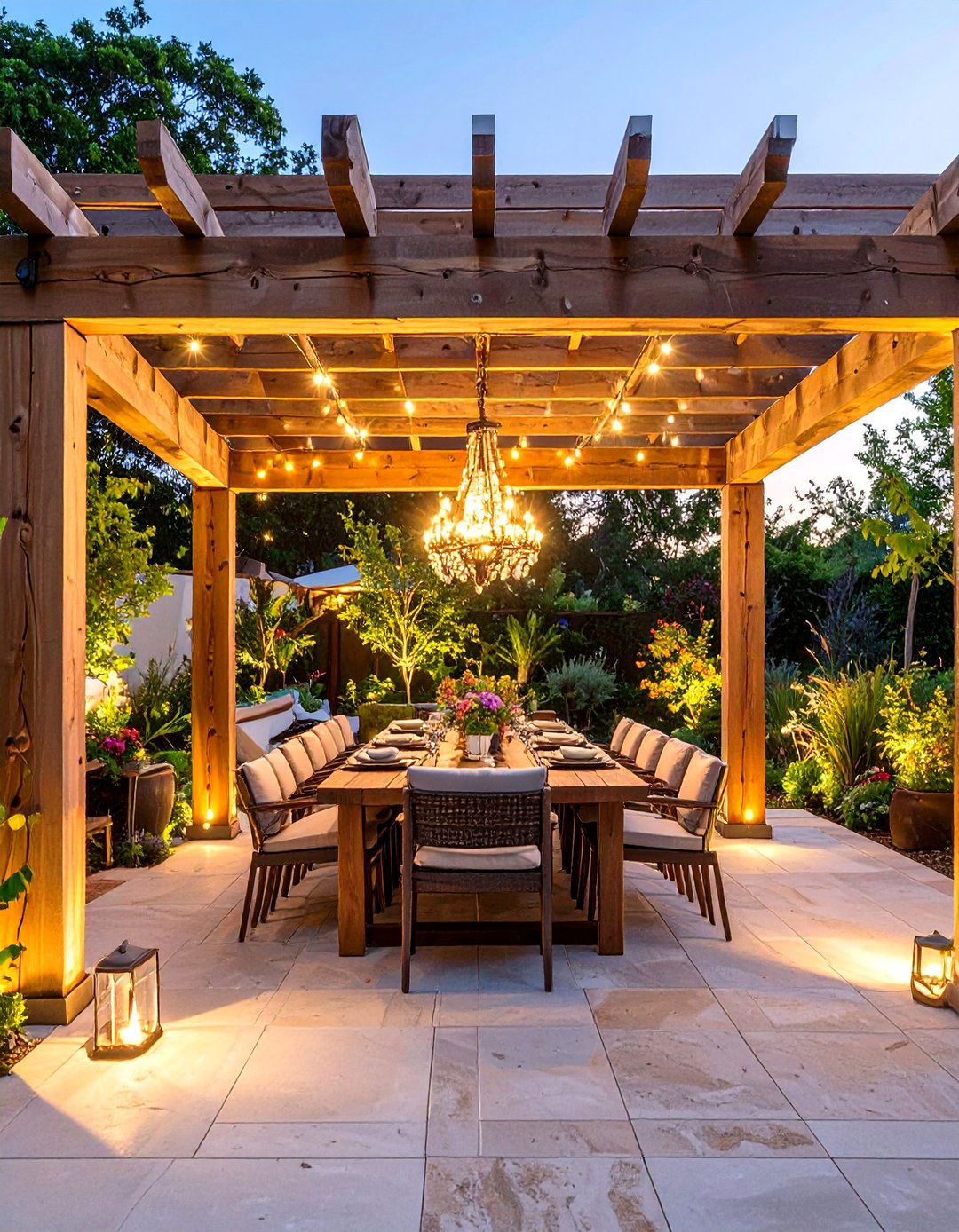 The Pergola Covered Dining Patio - 30 deck and patio ideas