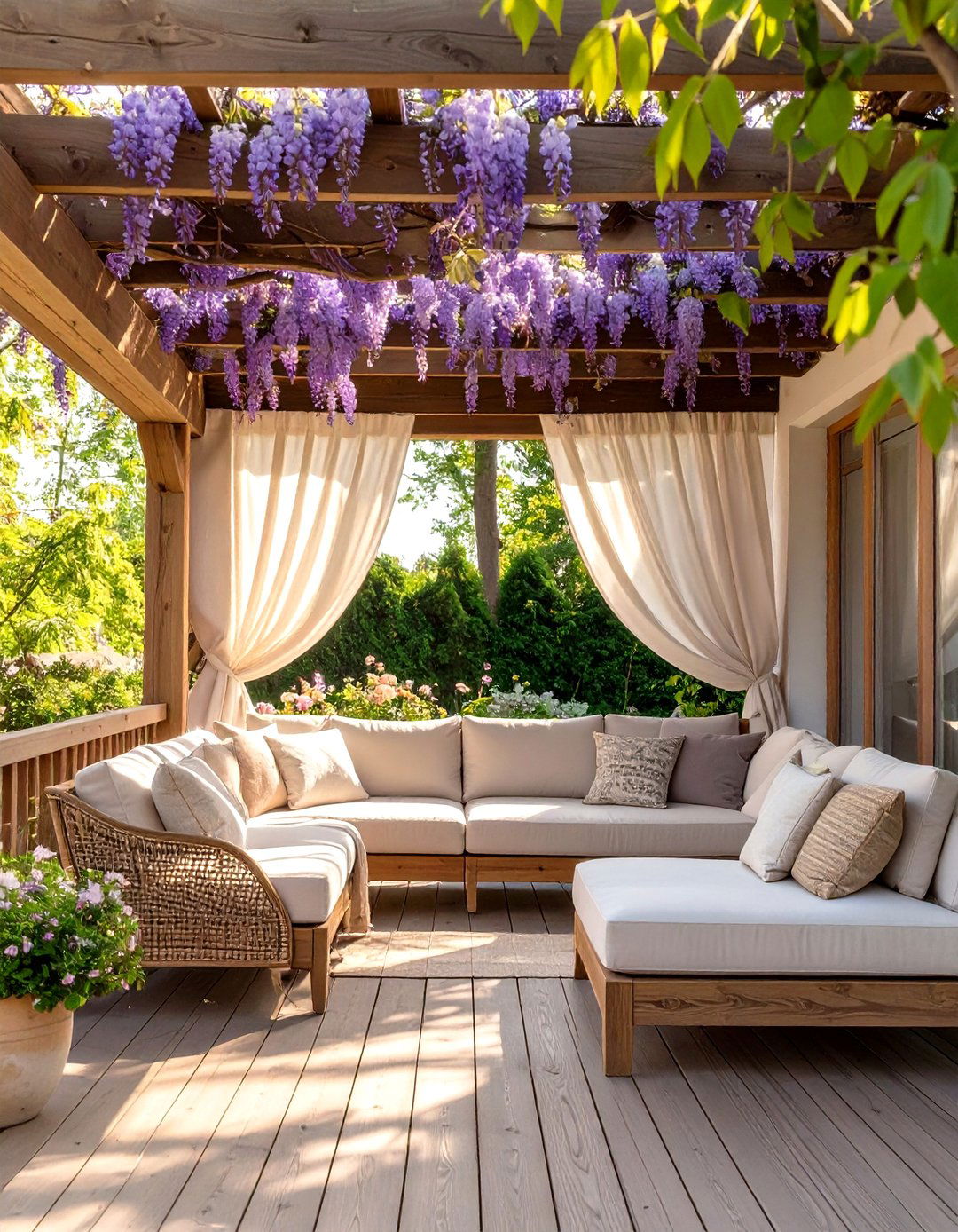 The Pergola Covered Front Deck - 30 front deck ideas