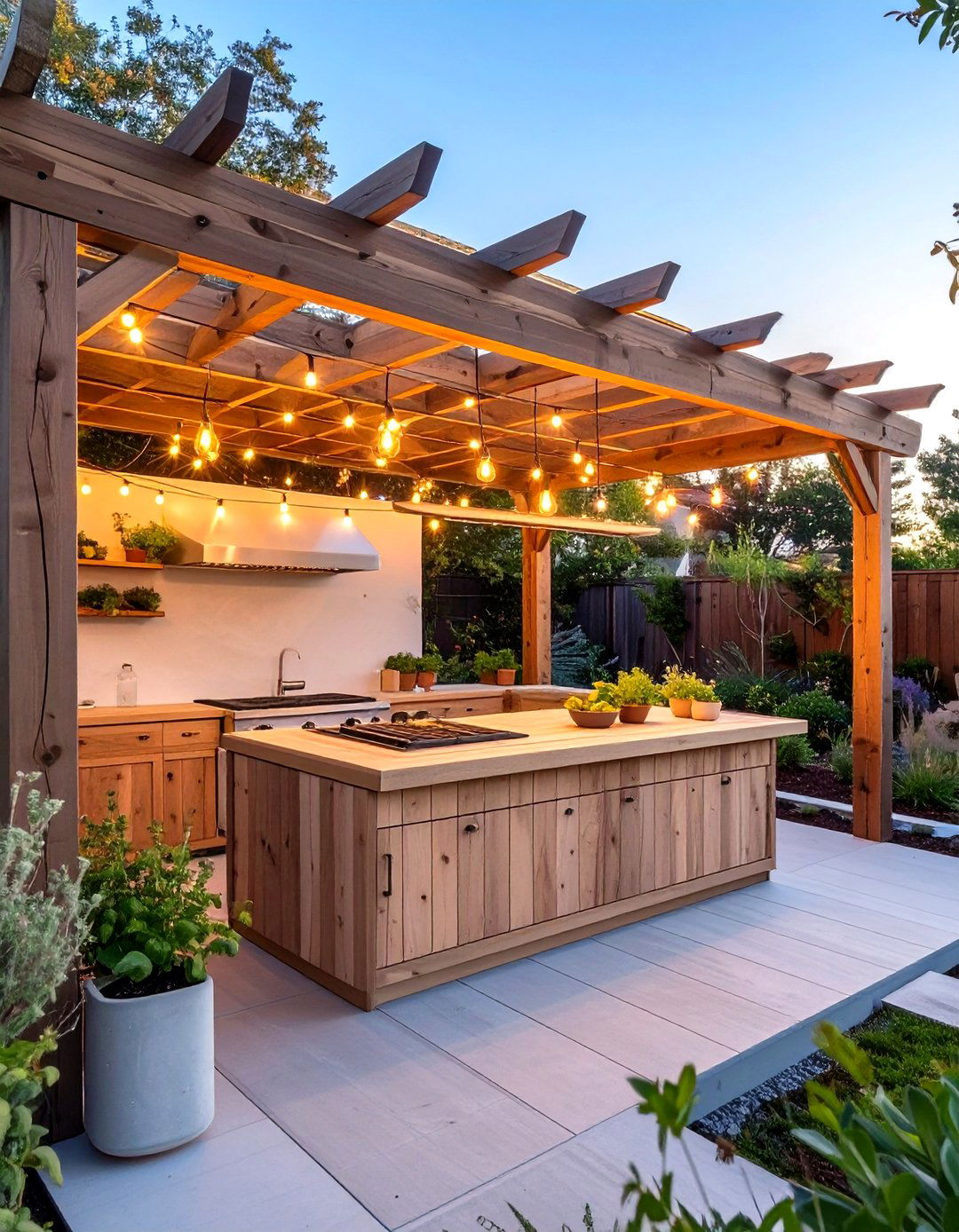 The Pergola Frame Outdoor Kitchen - 30 cheap simple outdoor kitchen ideas