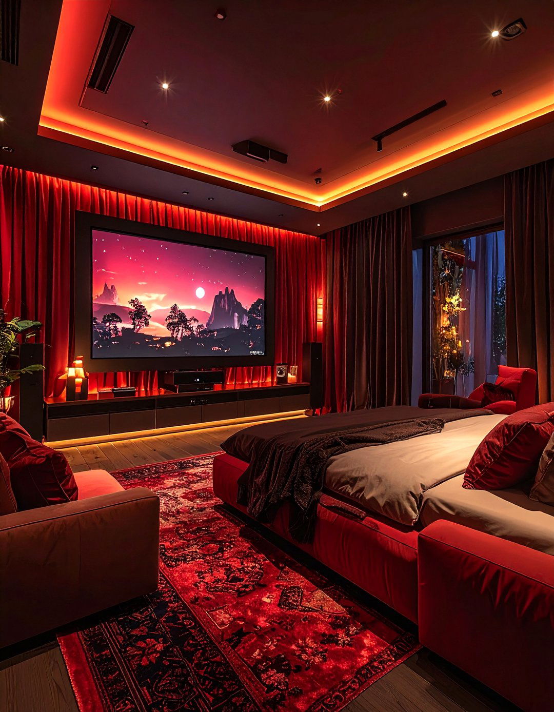 The Personal Cinema AI Bedroom - 30 ai bedroom design ideas