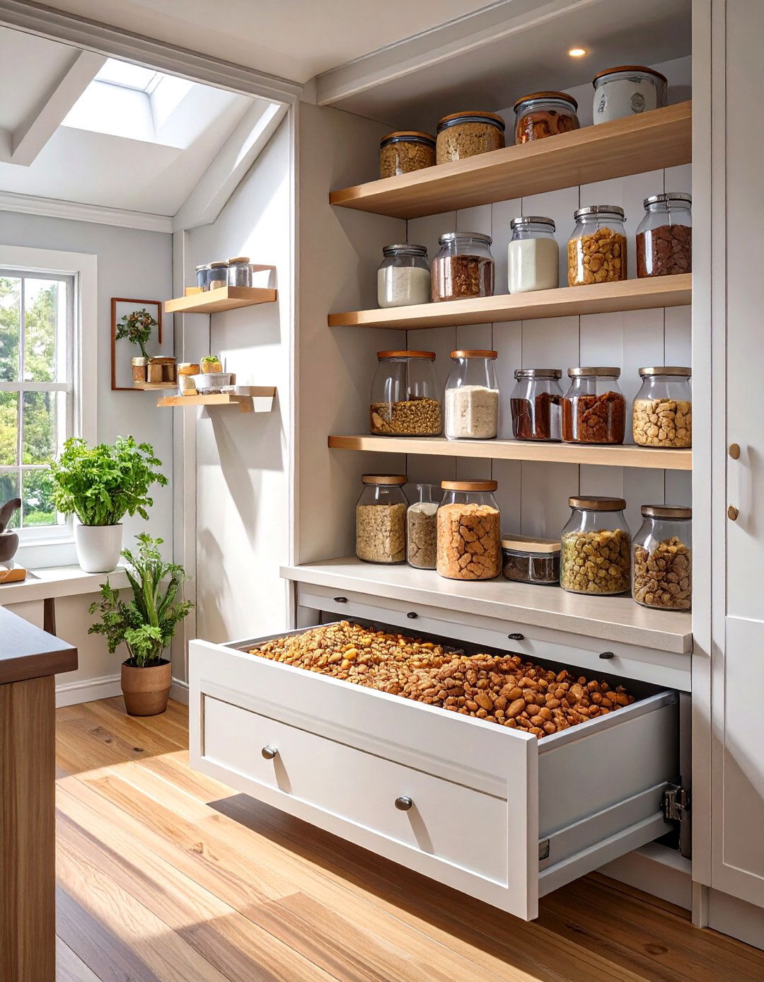 The Pet Food Station Corner - 30 blind corner kitchen cabinet ideas