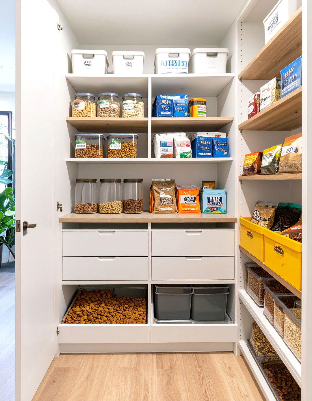 The Pet Food Station Pantry - 30 custom pantry ideas