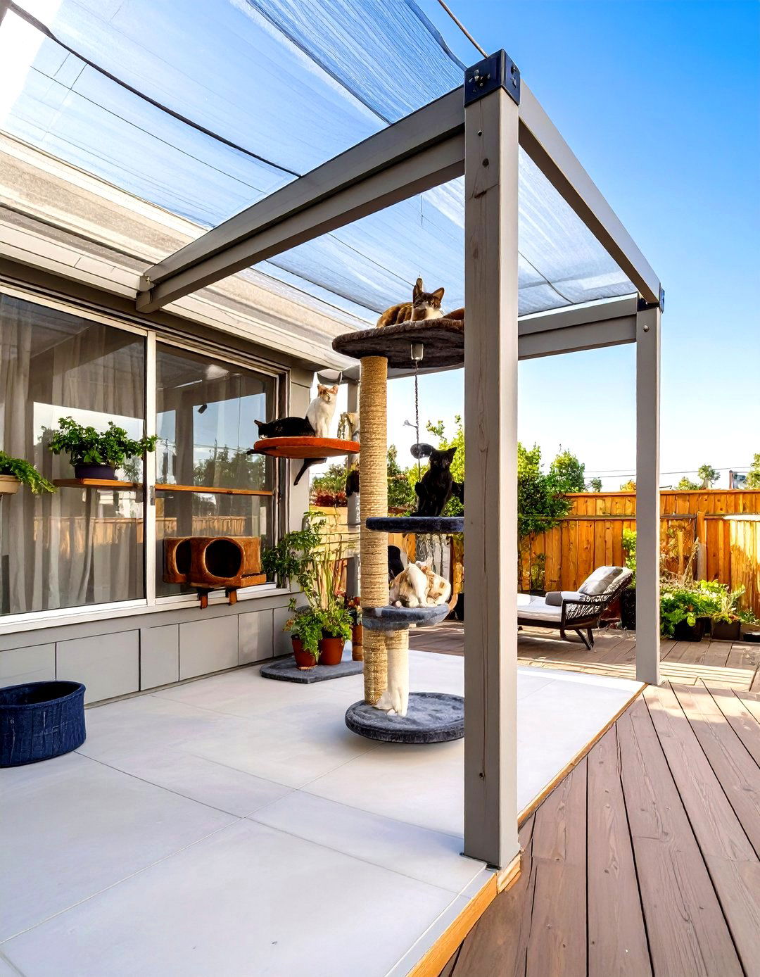 The Pet Friendly Catio Porch - 30 deck enclosure ideas