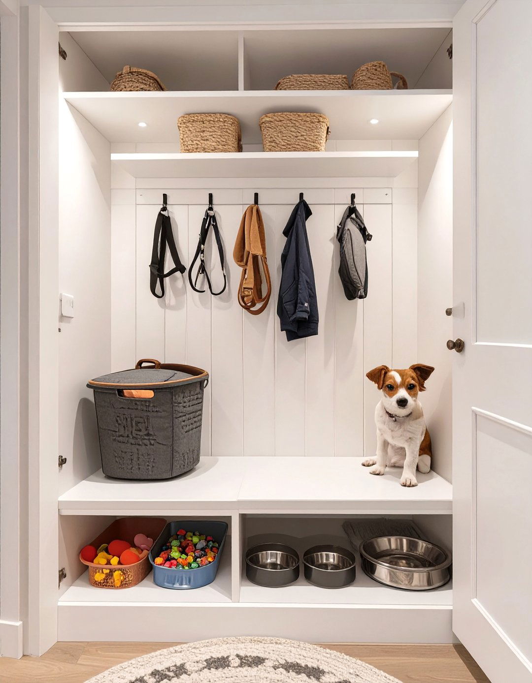 The Pet Friendly Entryway Station - 30 coat closet organization ideas