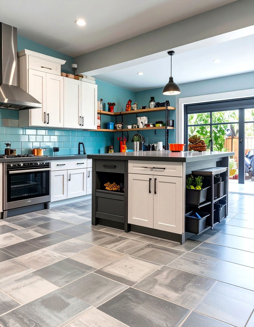 The Pet Friendly Garage Kitchen - 30 garage kitchen ideas