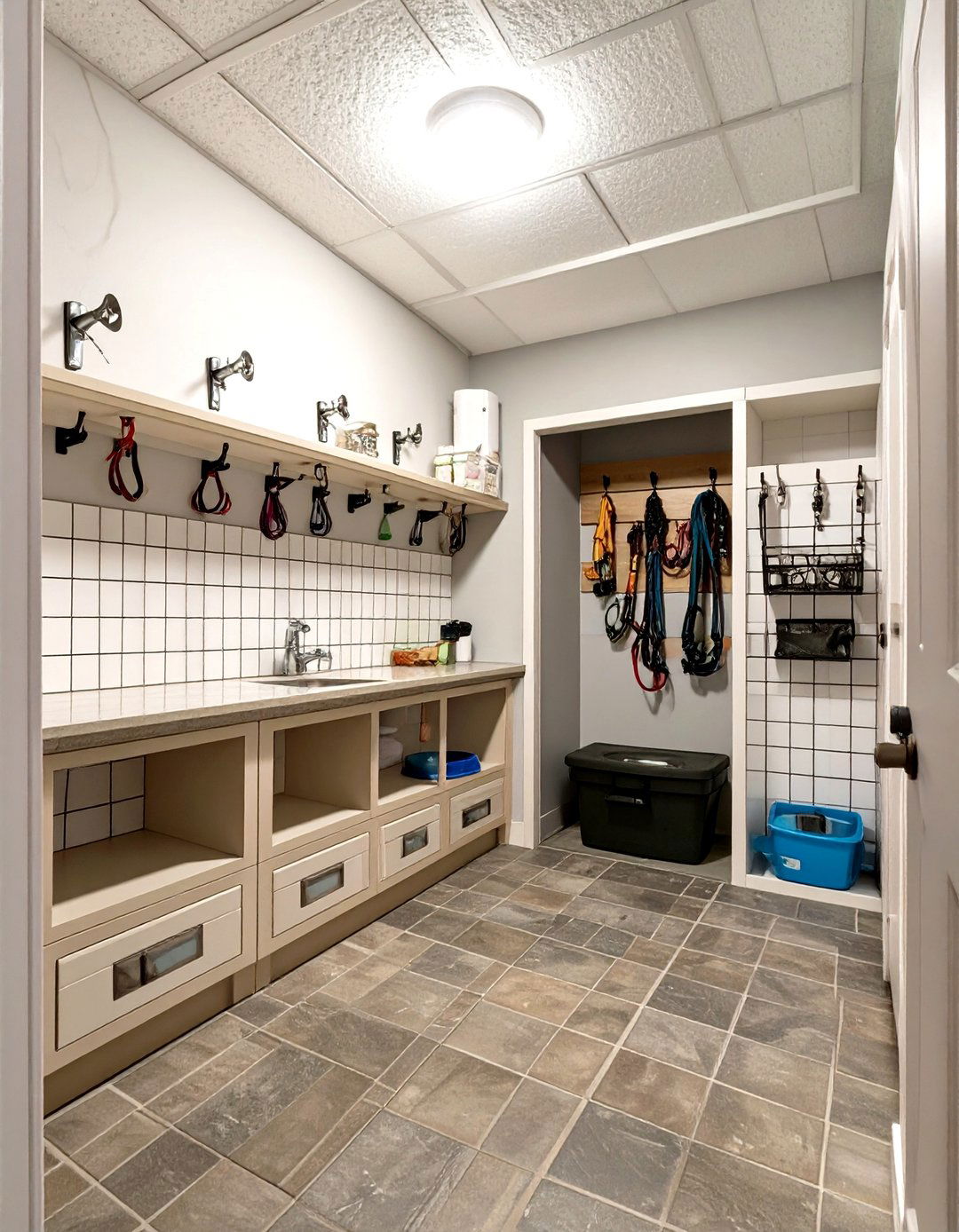The Pet Friendly Garage Mudroom - 30 garage mudroom ideas