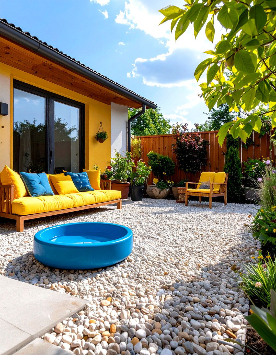 The Pet Friendly Gravel Patio Area - 30 gravel patio ideas
