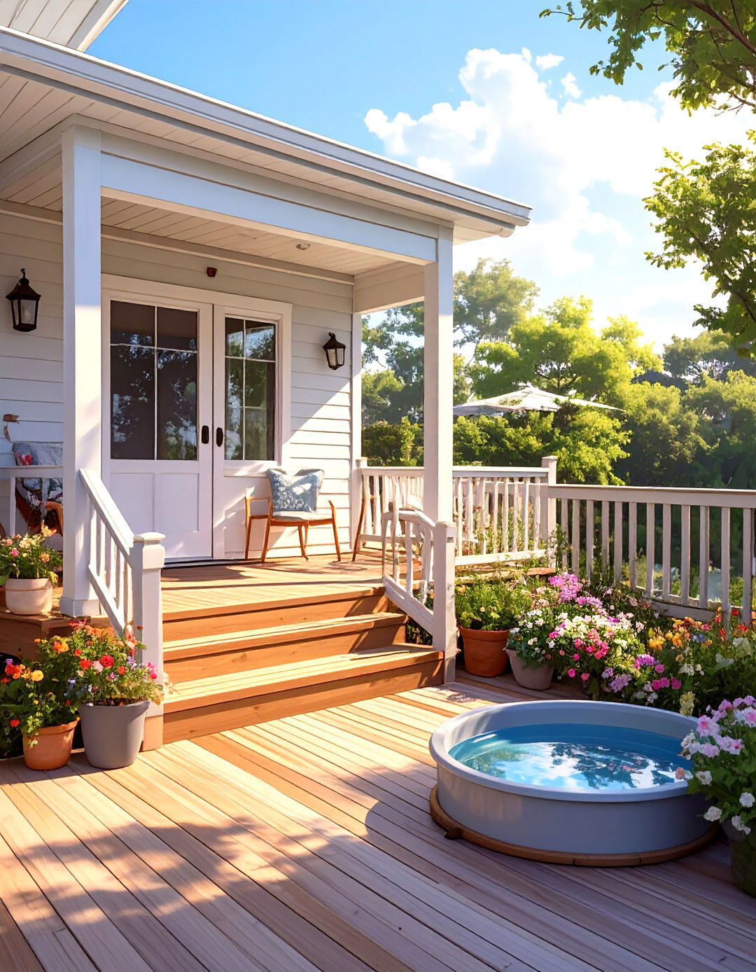 30 Modern Mobile Home Deck Ideas for Outdoor Living - We Love Home Blog