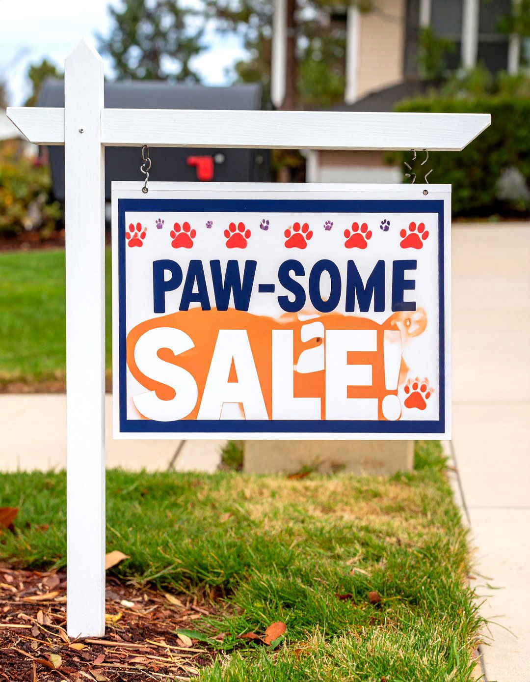 The Pet Friendly Paw some Sale Sign - 30 garage sale sign ideas