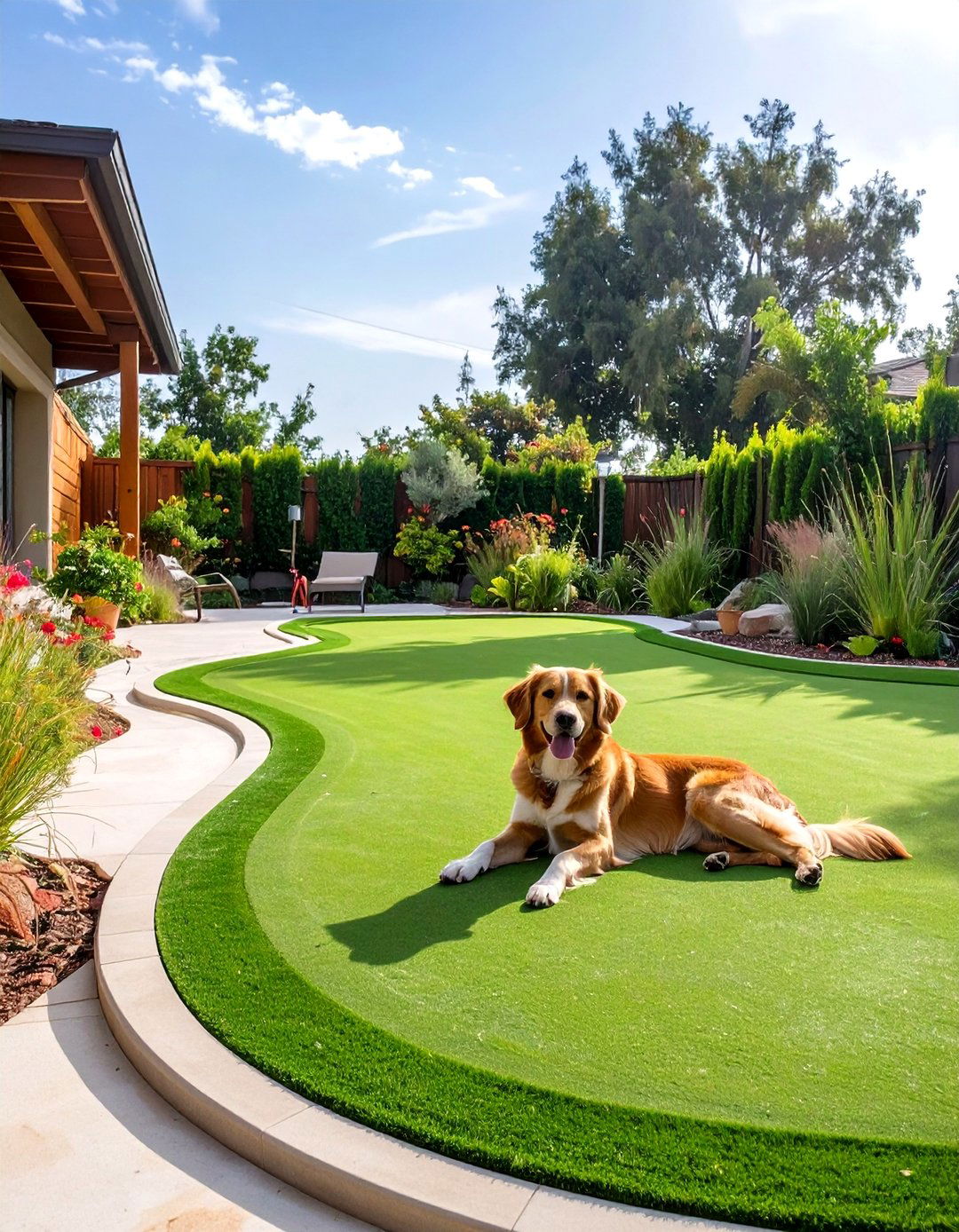 The Pet Friendly Putting Green - 30 backyard putting green ideas
