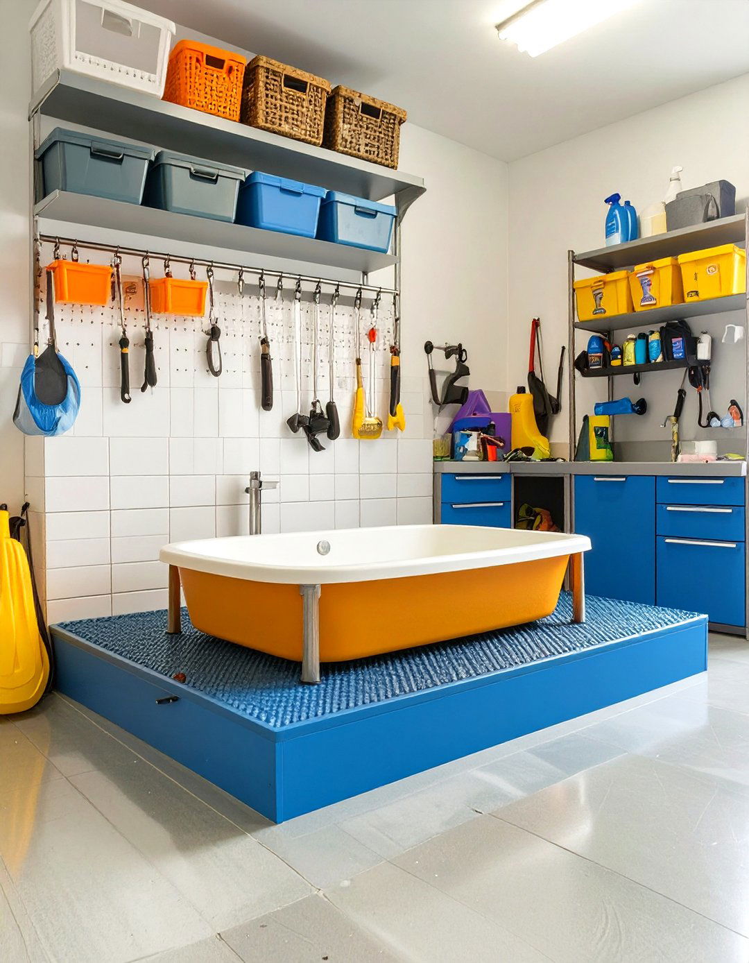 The Pet Grooming and Boarding Area - 30 garage room ideas