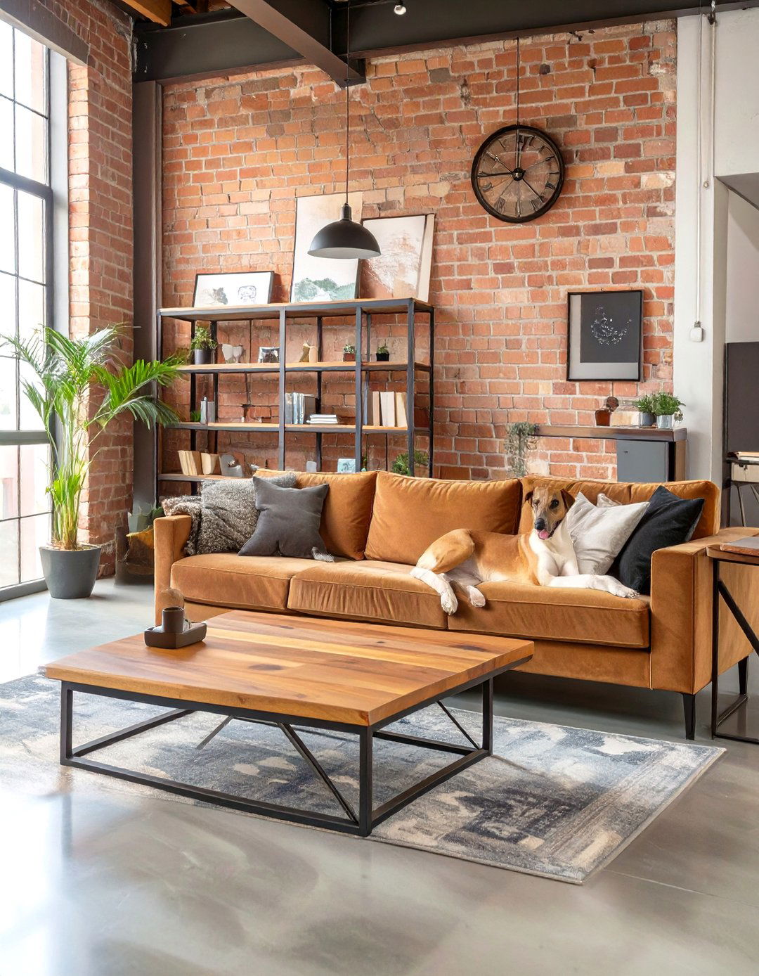 The Pet Proof Industrial Loft - 30 ai pet-friendly home design ideas
