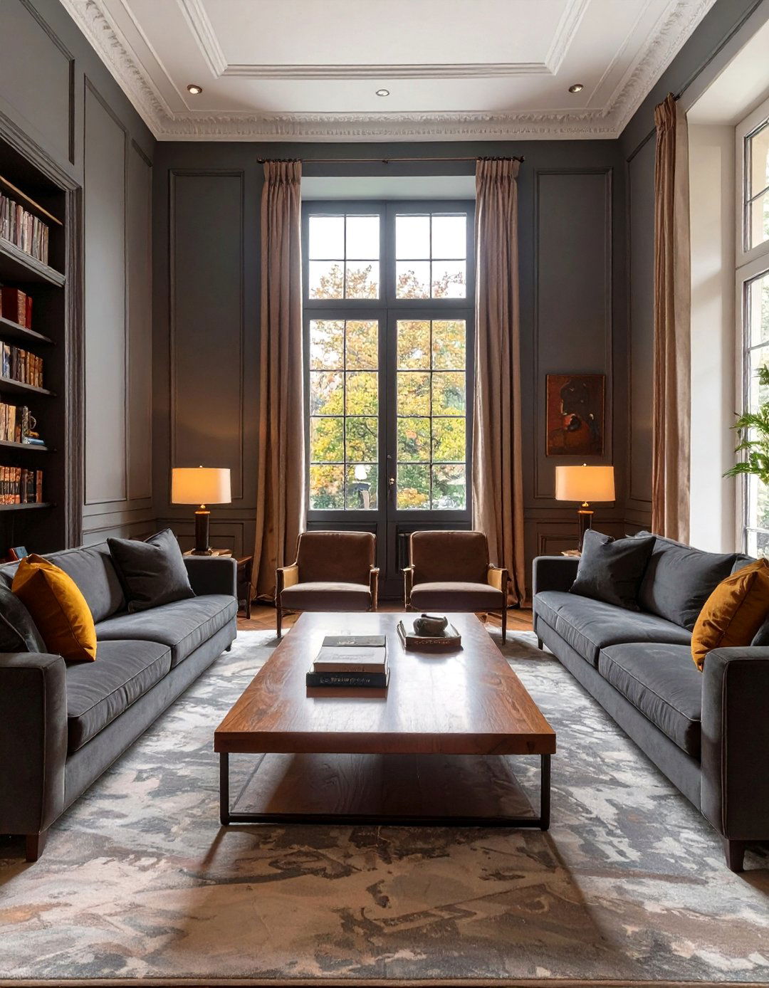 The Philosophical Debate Parlor - 30 dark academia interior design ideas
