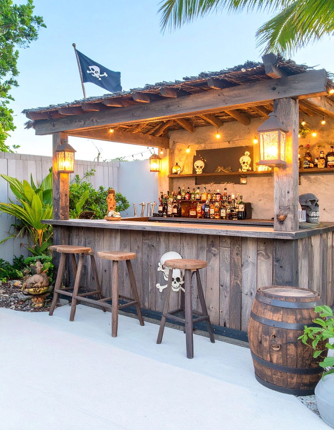 The Pirates Cove Tiki Bar - 30 backyard tiki bar ideas