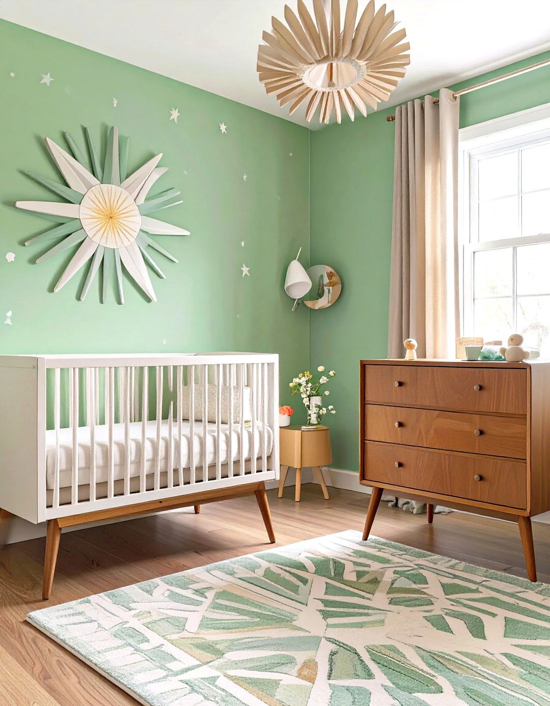 The Pistachio Green Retro Nursery - 30 green nursery ideas