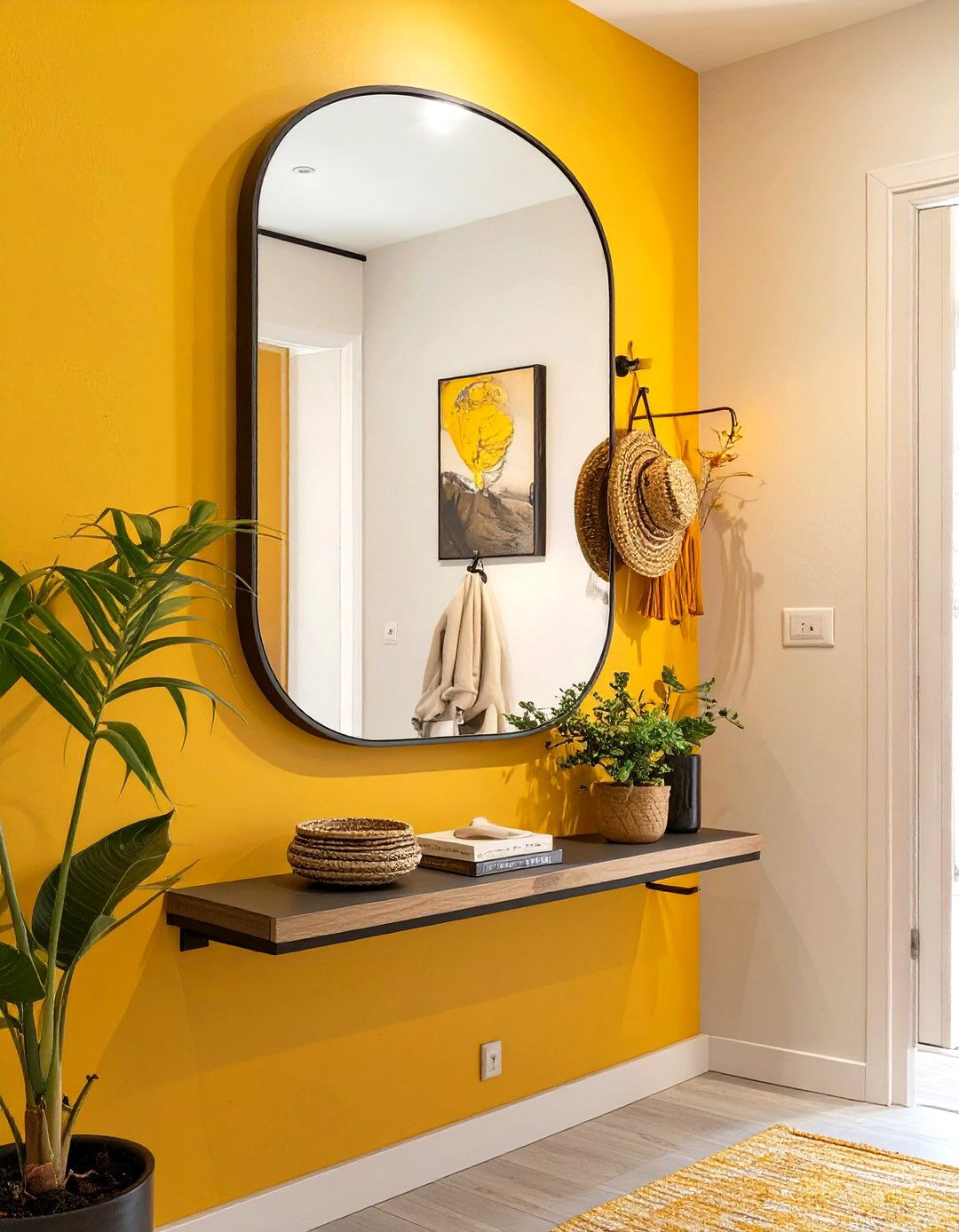 The Pivoting Entryway Mirror - 30 modern entryway mirror ideas