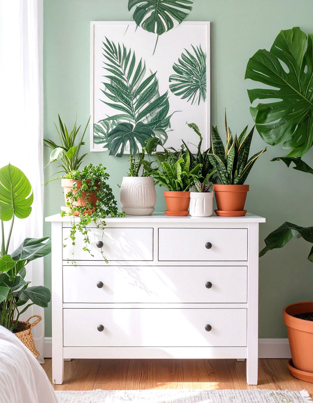 The Plant Lovers Bedroom Shelf - 30 master bedroom dresser decor ideas
