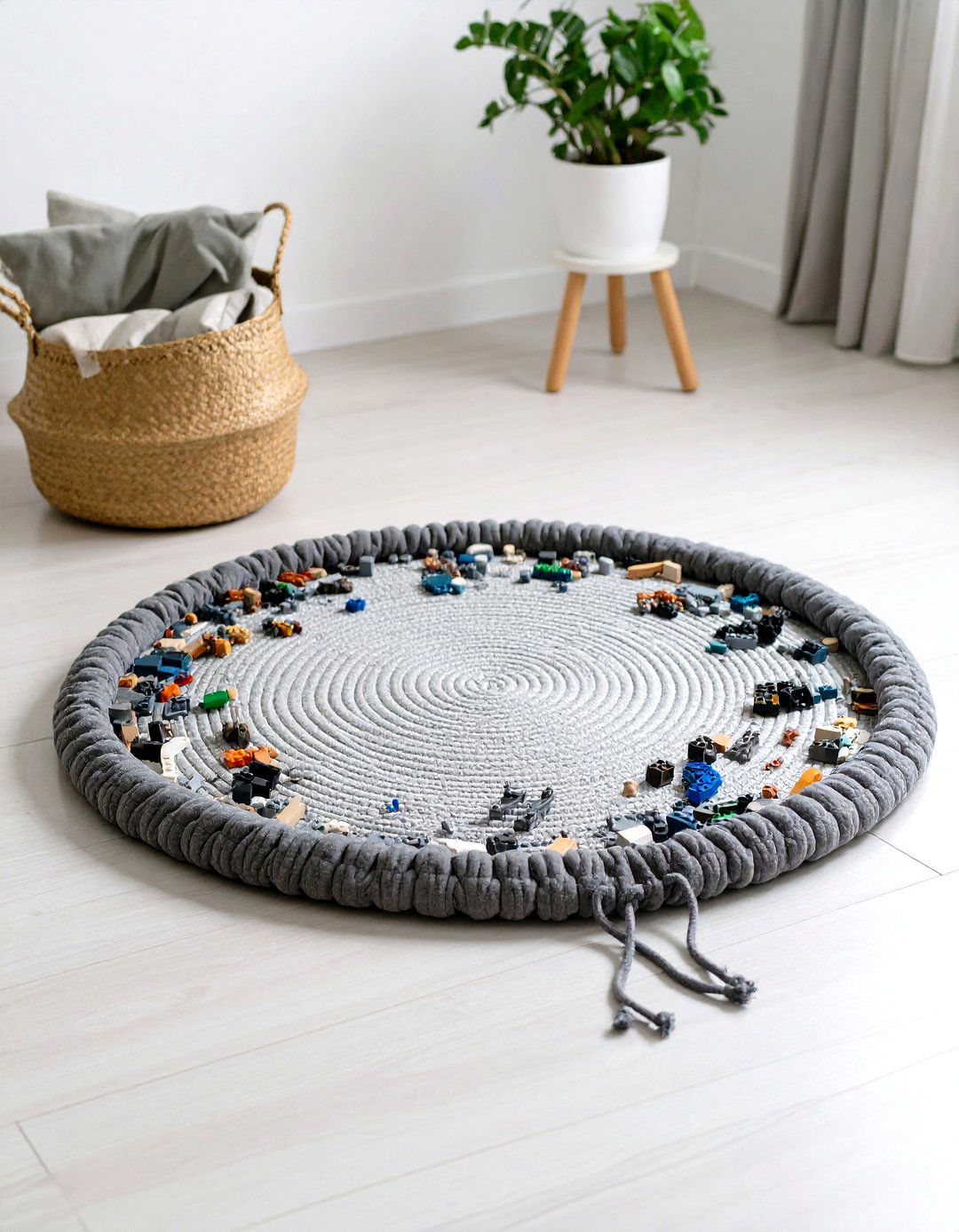 The Play Mat Storage Bag - 30 living room toy storage ideas