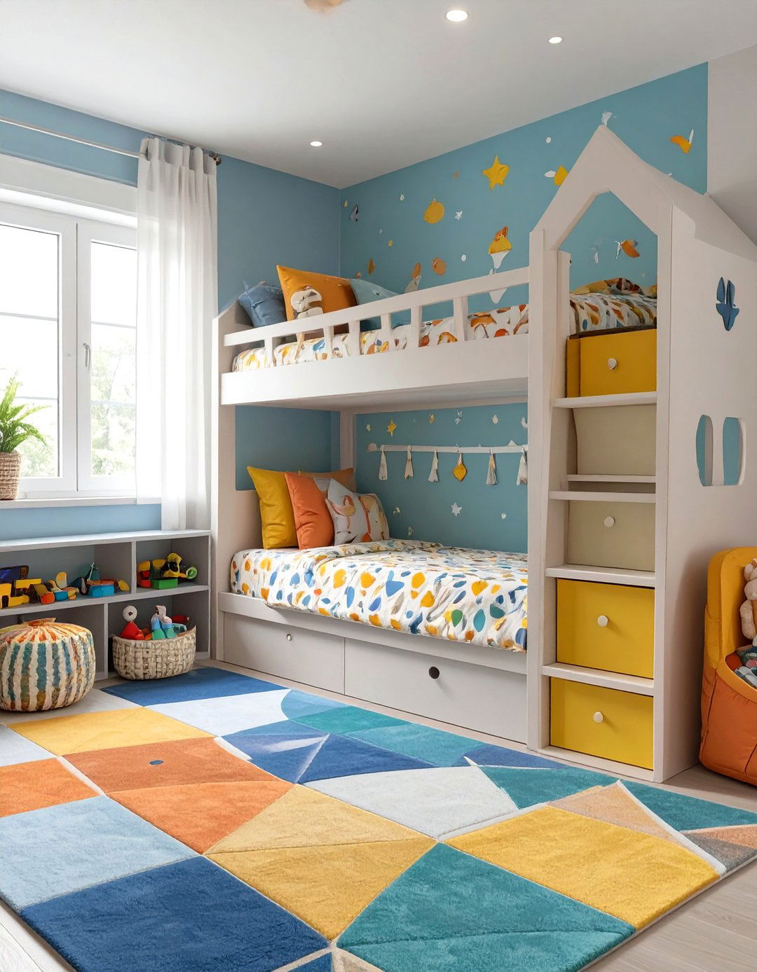 The Playful Kids Room with a Bunk Bed Fort - 30 interior design photography ideas