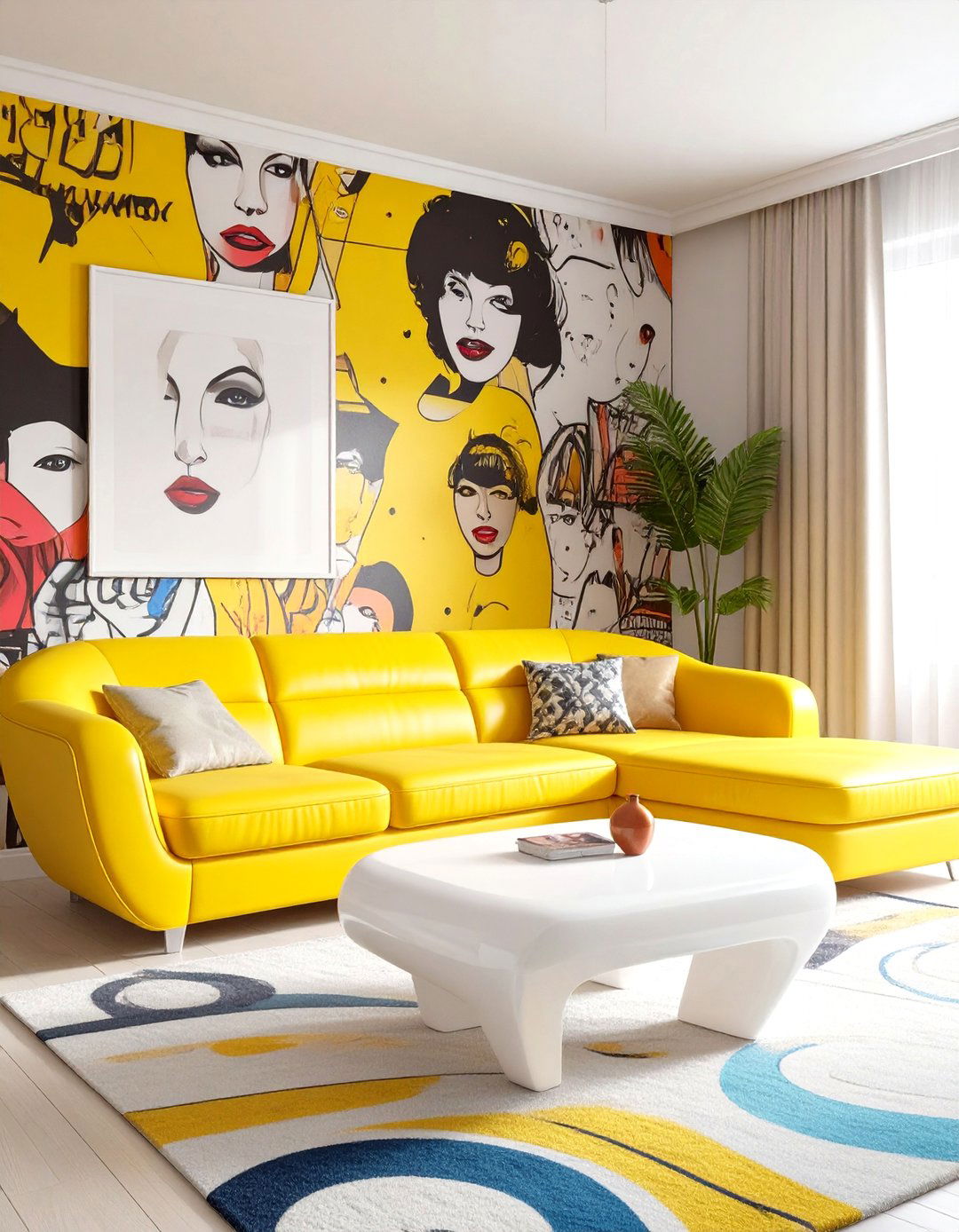 The Playful Retro Pop Art Room - 30 fiverr interior design ideas