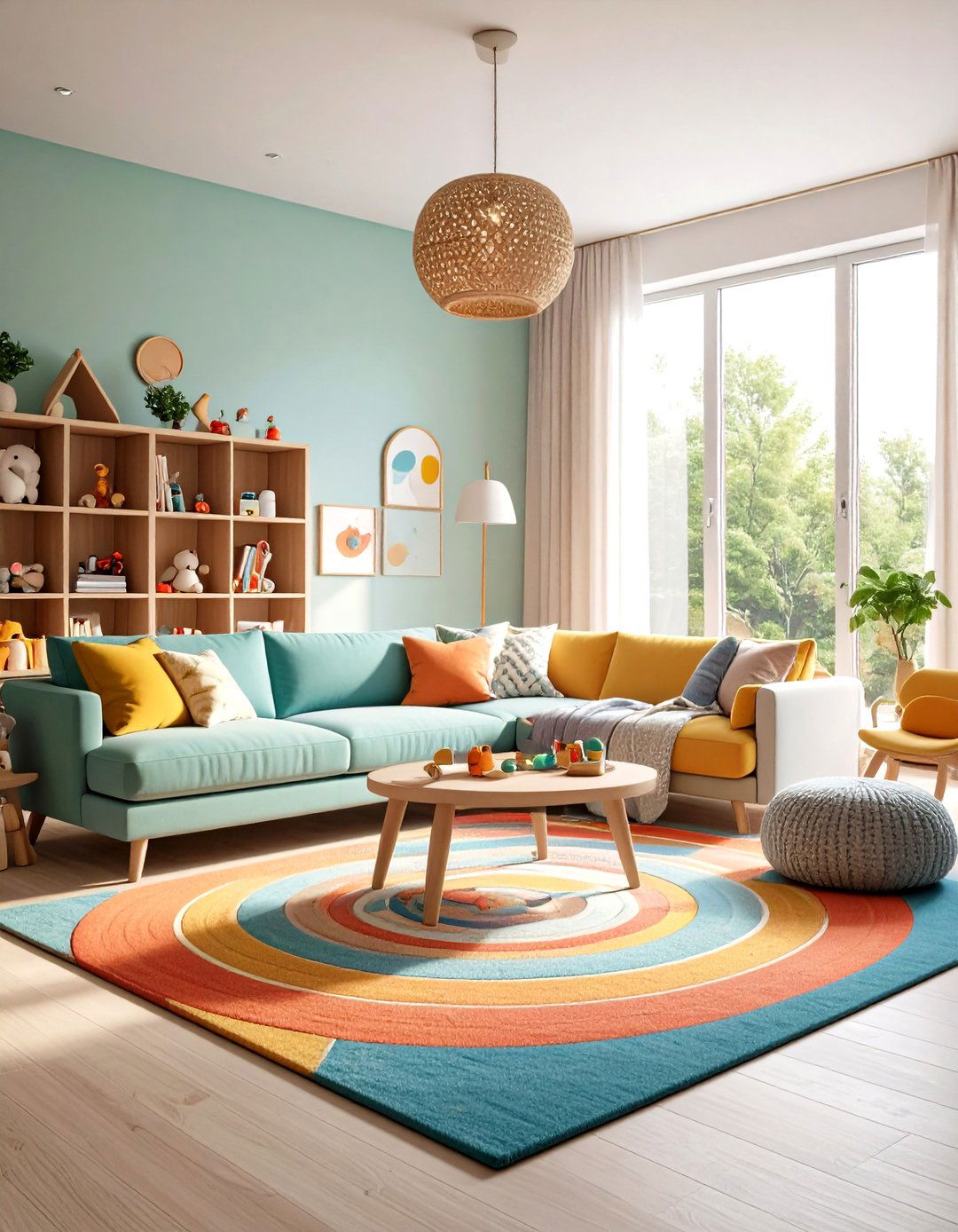 The Playful and Kid Friendly Family Room - 30 family room design ideas