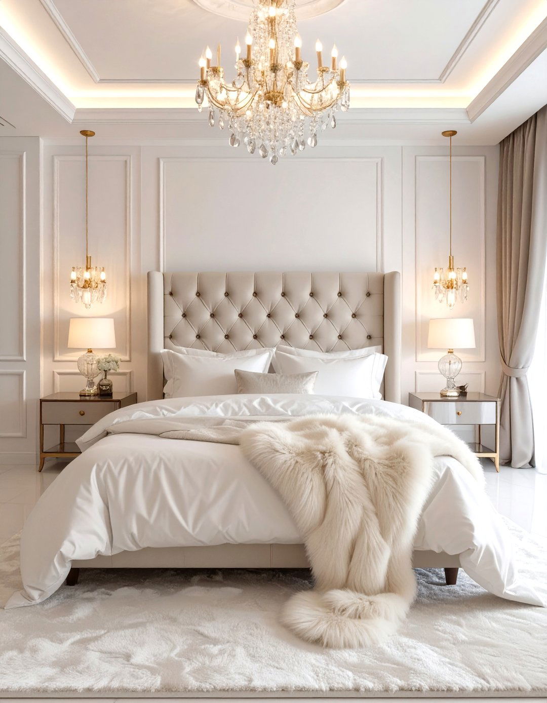 The Plush and Luxurious White Bedroom - 30 modern white bedroom ideas