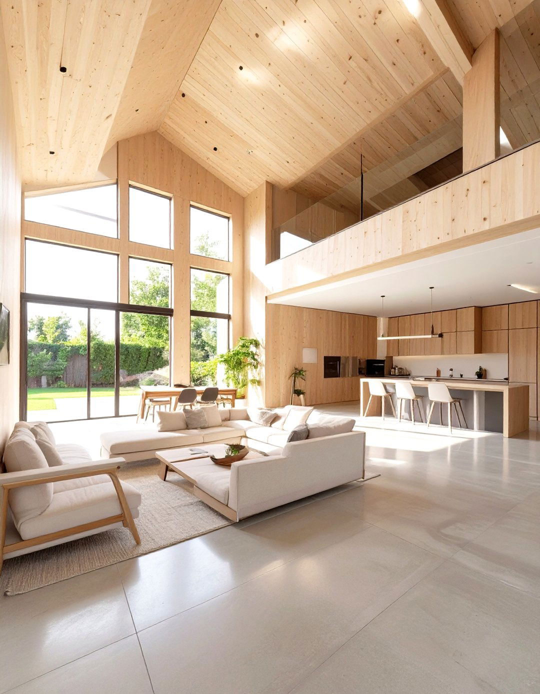 The Plywood Interior Finish - 30 low budget simple two storey house design ideas