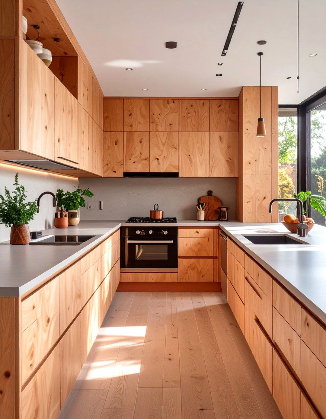 The Plywood Modern Kitchen - 30 beautiful kitchen designs