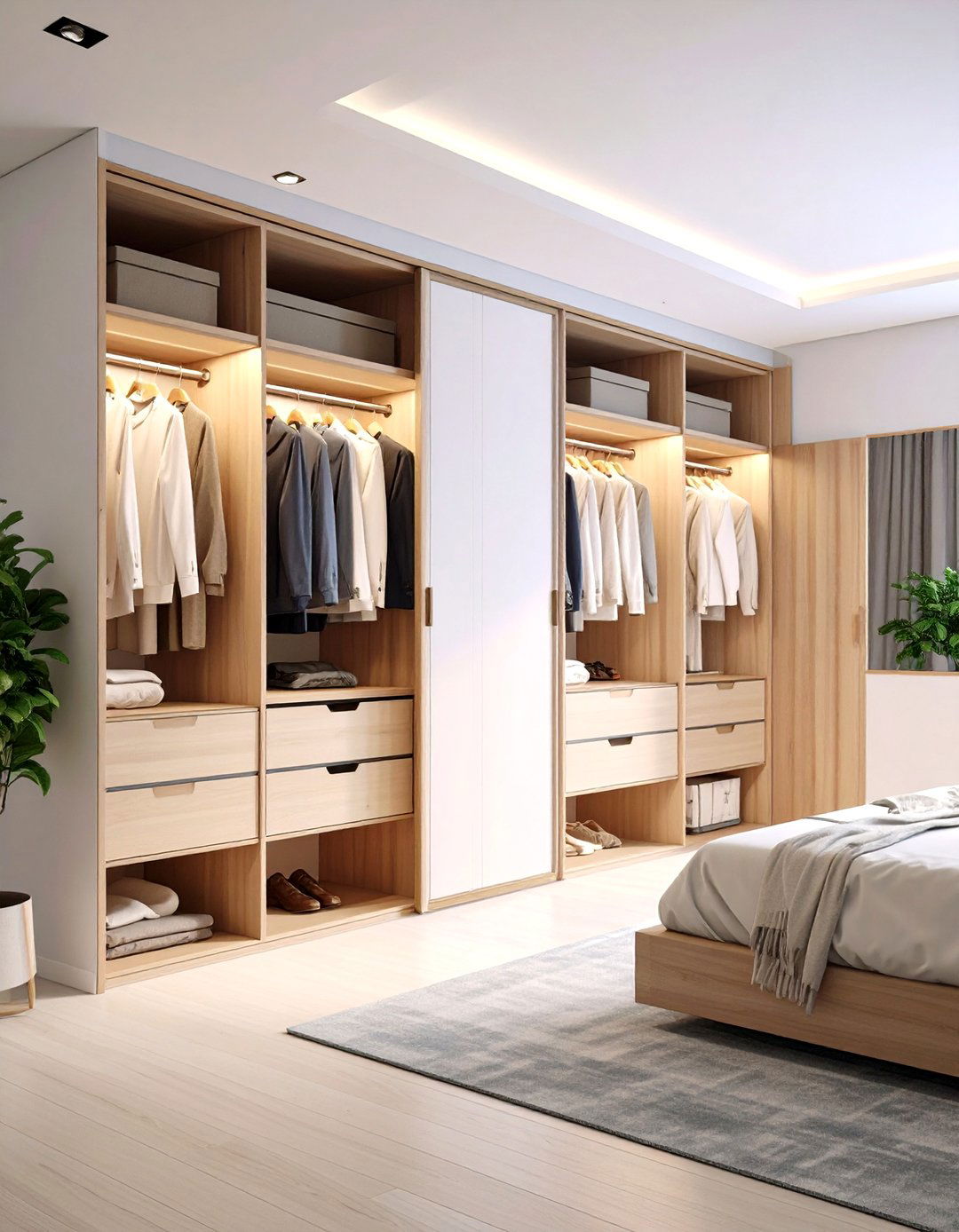 The Pocket Door Small Closet - 30 layout small closet design ideas