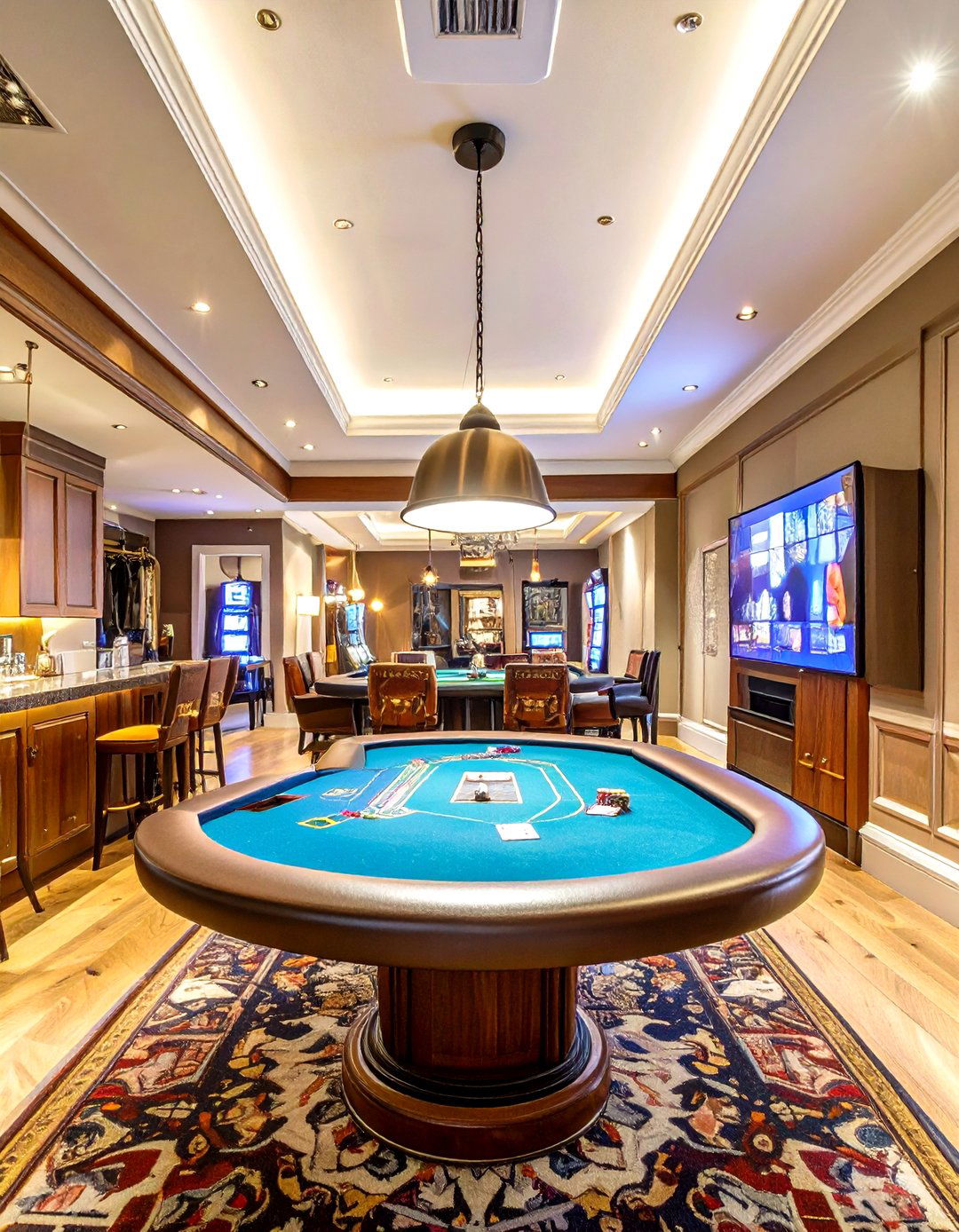 The Poker Night Man Cave - 30 cool man cave ideas