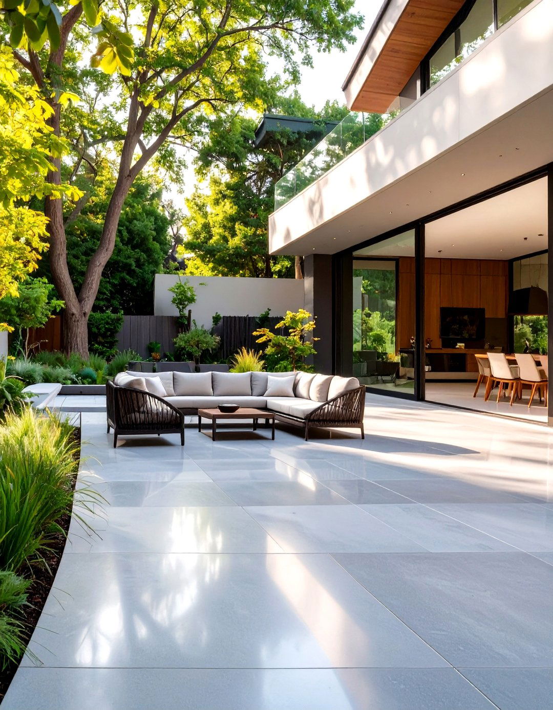 The Polished Concrete Paver Patio - 30 backyard pavers ideas