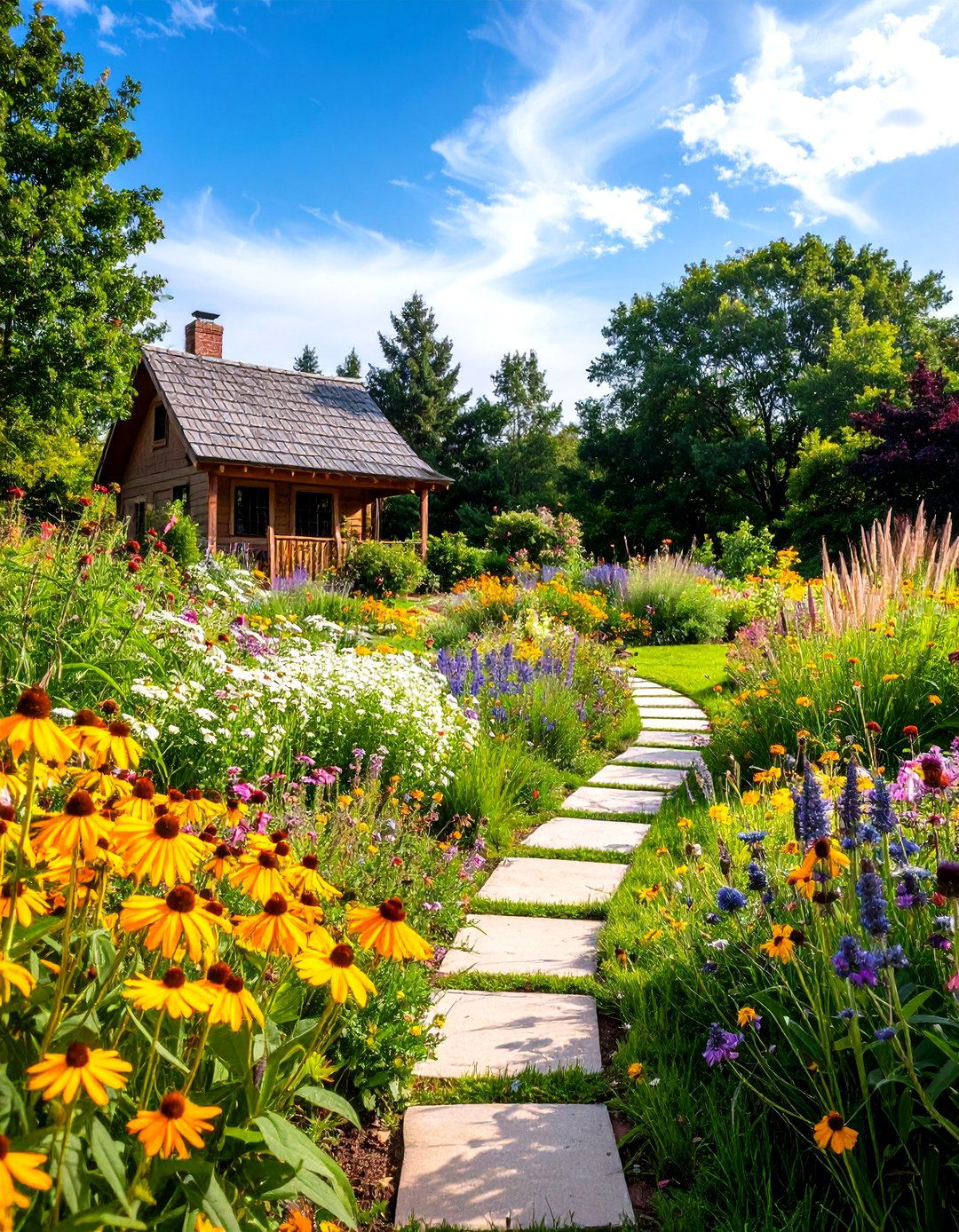The Pollinator Friendly Meadow Garden - 30 layout landscape design plans ideas
