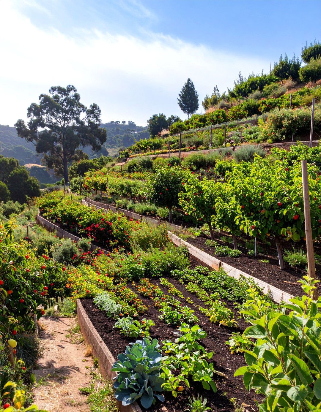 The Polyculture Food Forest Slope - 30 hillside landscaping ideas on a budget