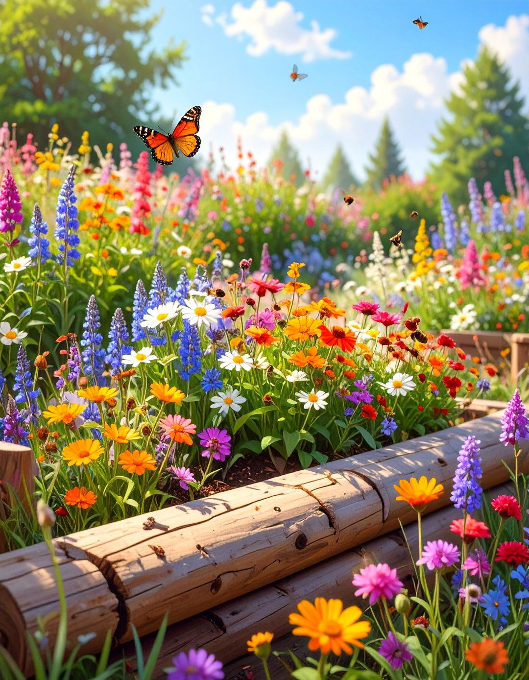 The Polyculture Wildflower Raised Garden - 30 ai raised garden design ideas