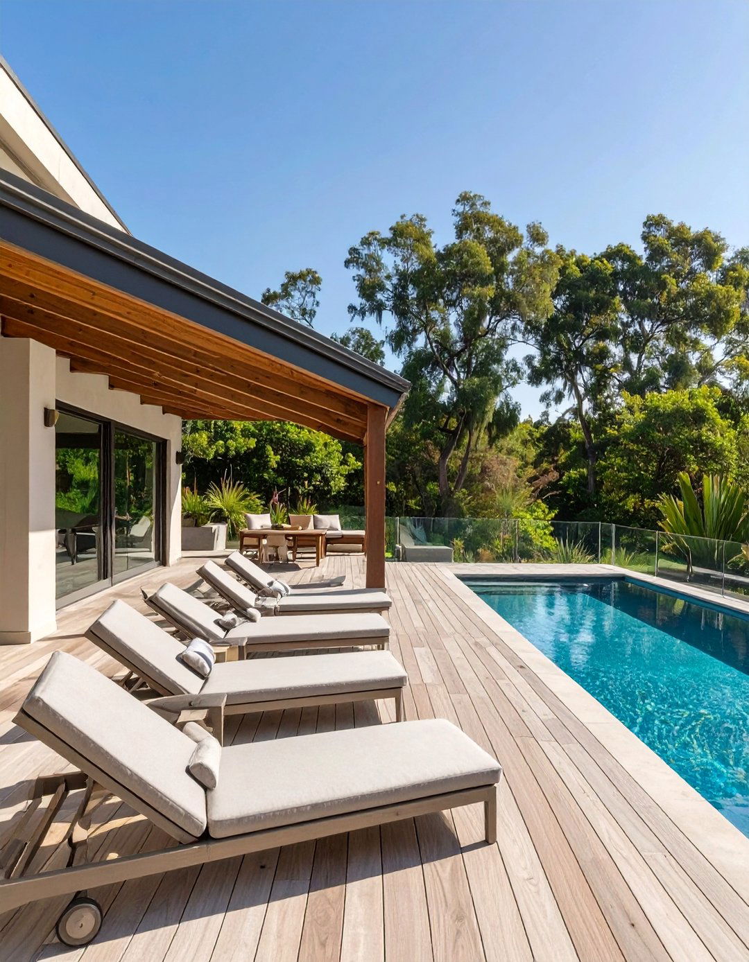 The Poolside Backyard Deck - 30 deck ideas for backyard