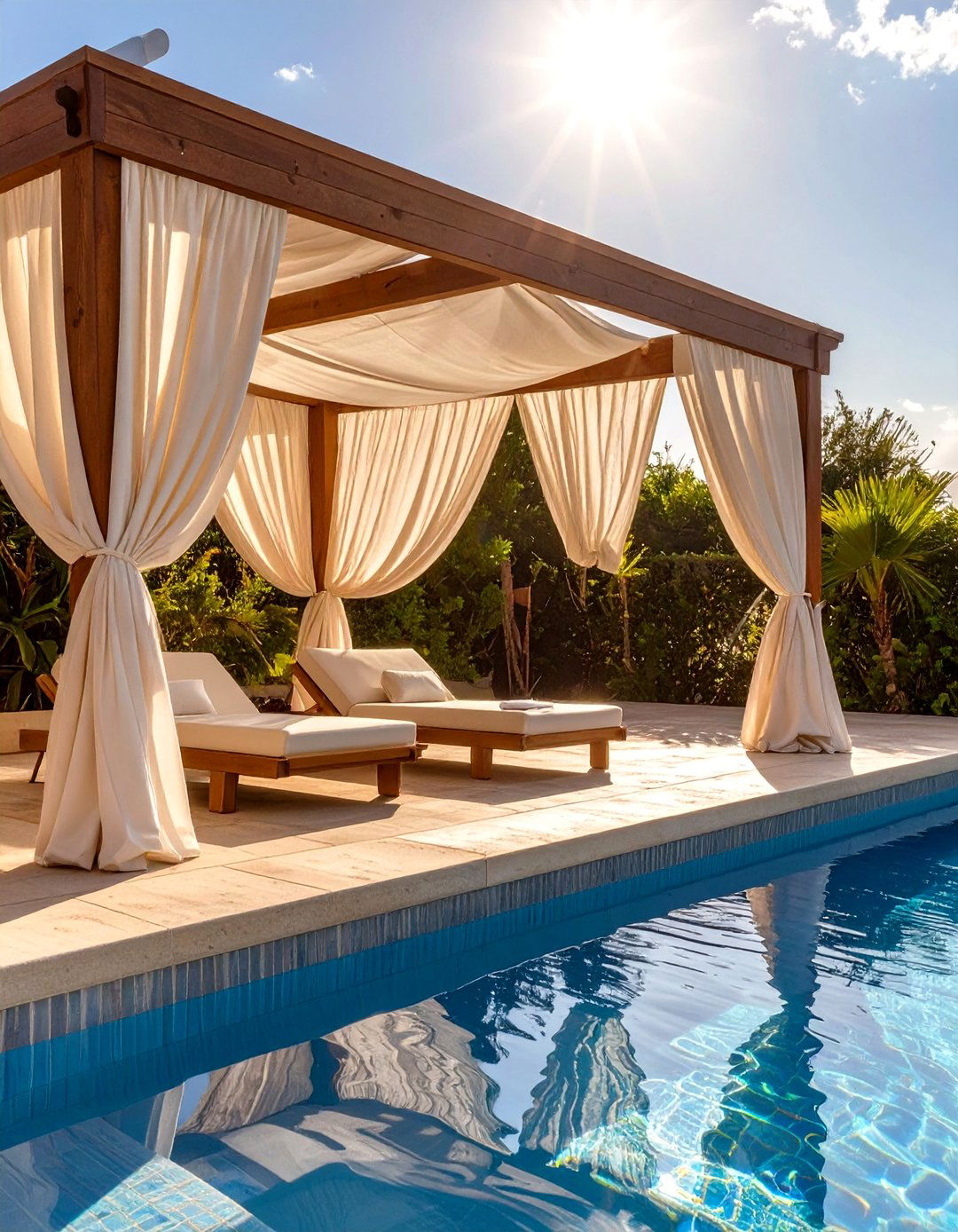 The Poolside Cabana Deck - 30 covered deck ideas