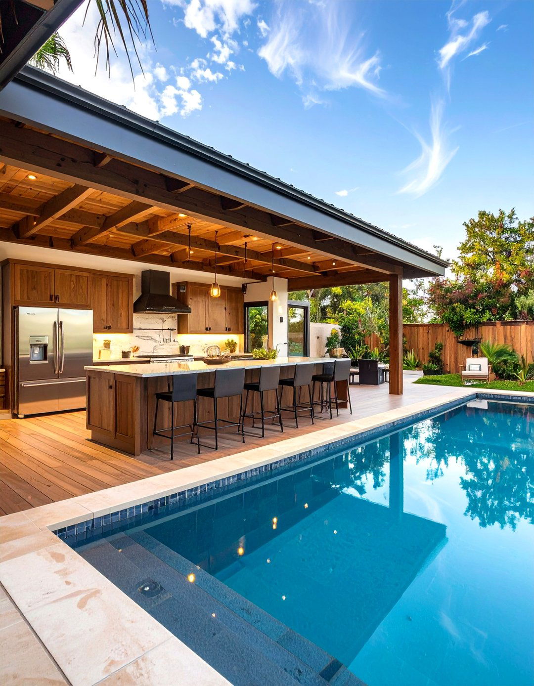 The Poolside Cabana Kitchen - 30 backyard kitchen ideas