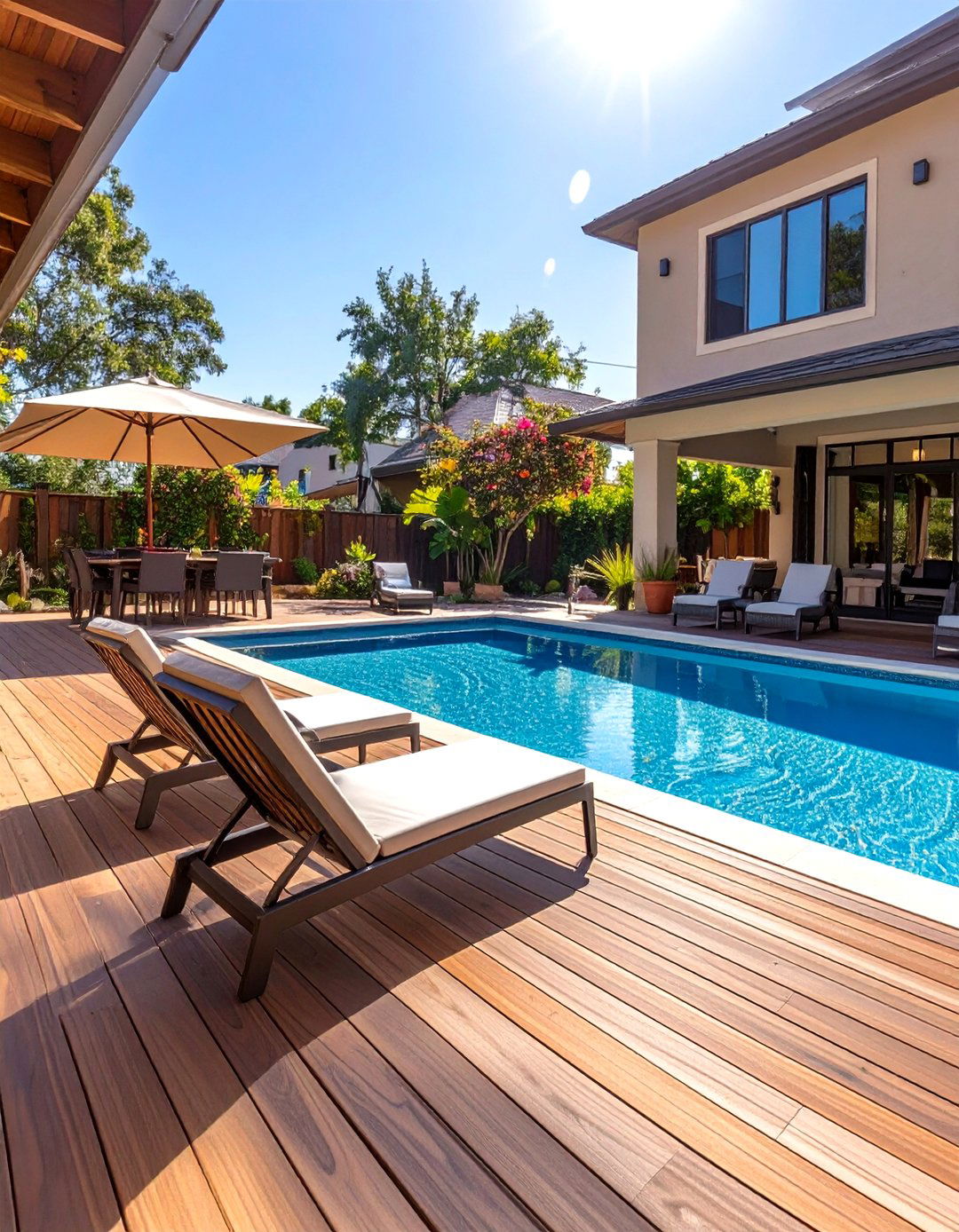 The Poolside Entertainment Deck - 30 back deck ideas
