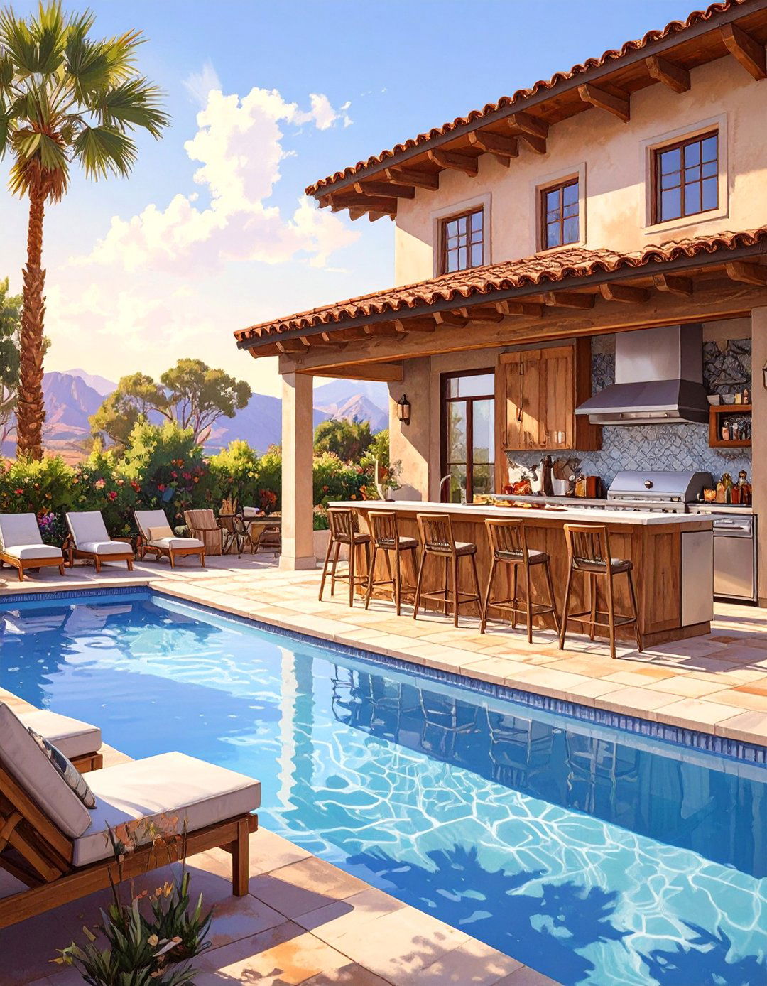 The Poolside Entertainment Hub Kitchen - 30 ai outdoor kitchen design ideas
