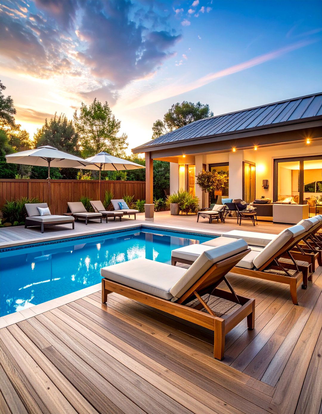 The Poolside Lounging Deck - 30 ai deck design ideas