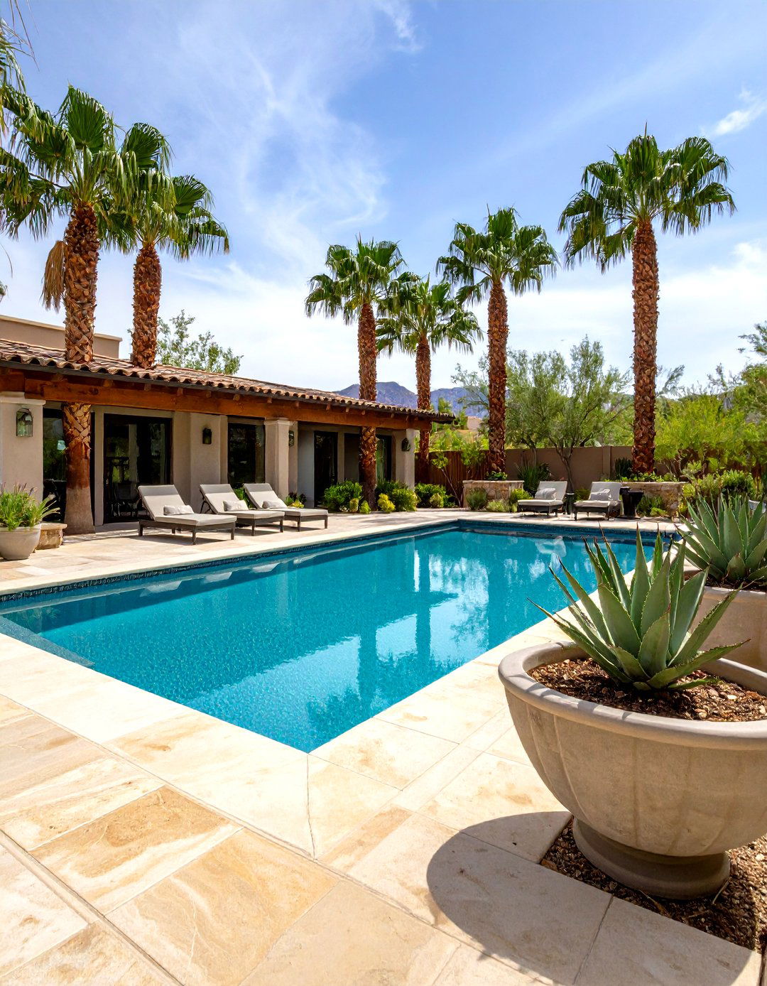 The Poolside Paradise - 30 desert landscaping ideas
